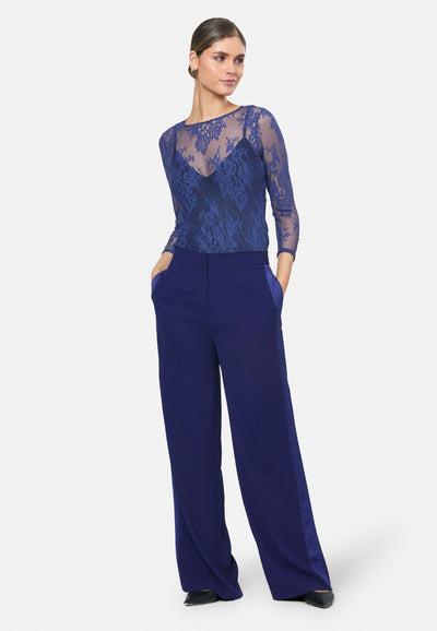 Aline Ink Blue Tux Trouser