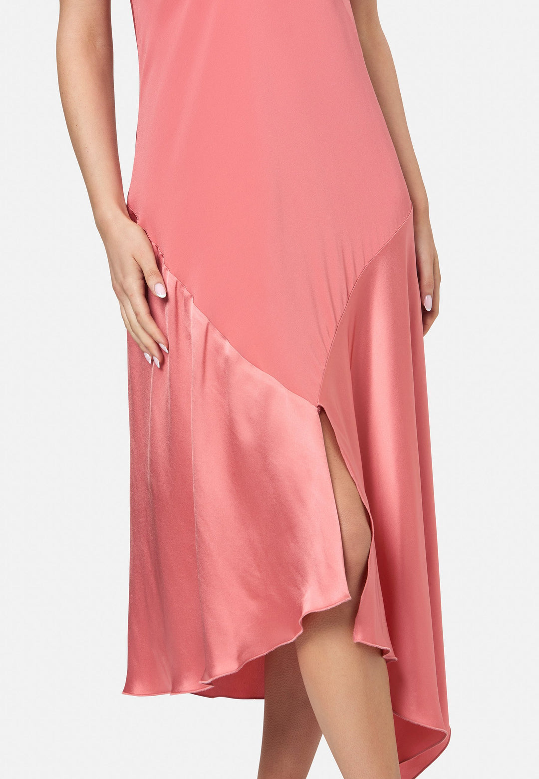 Carmin Coral Rose Dress