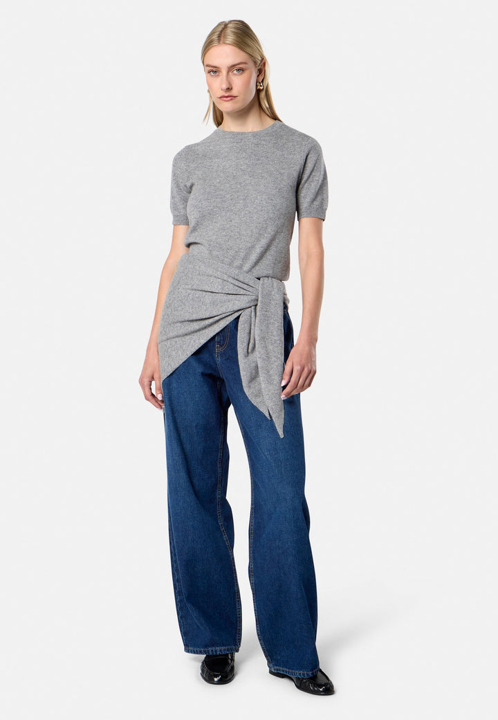 Cashmere Marl Grey Triangle Scarf