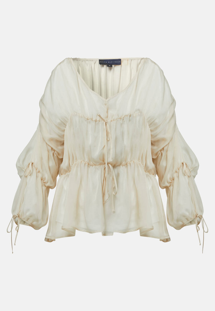 Dia Cream Silk Blouse