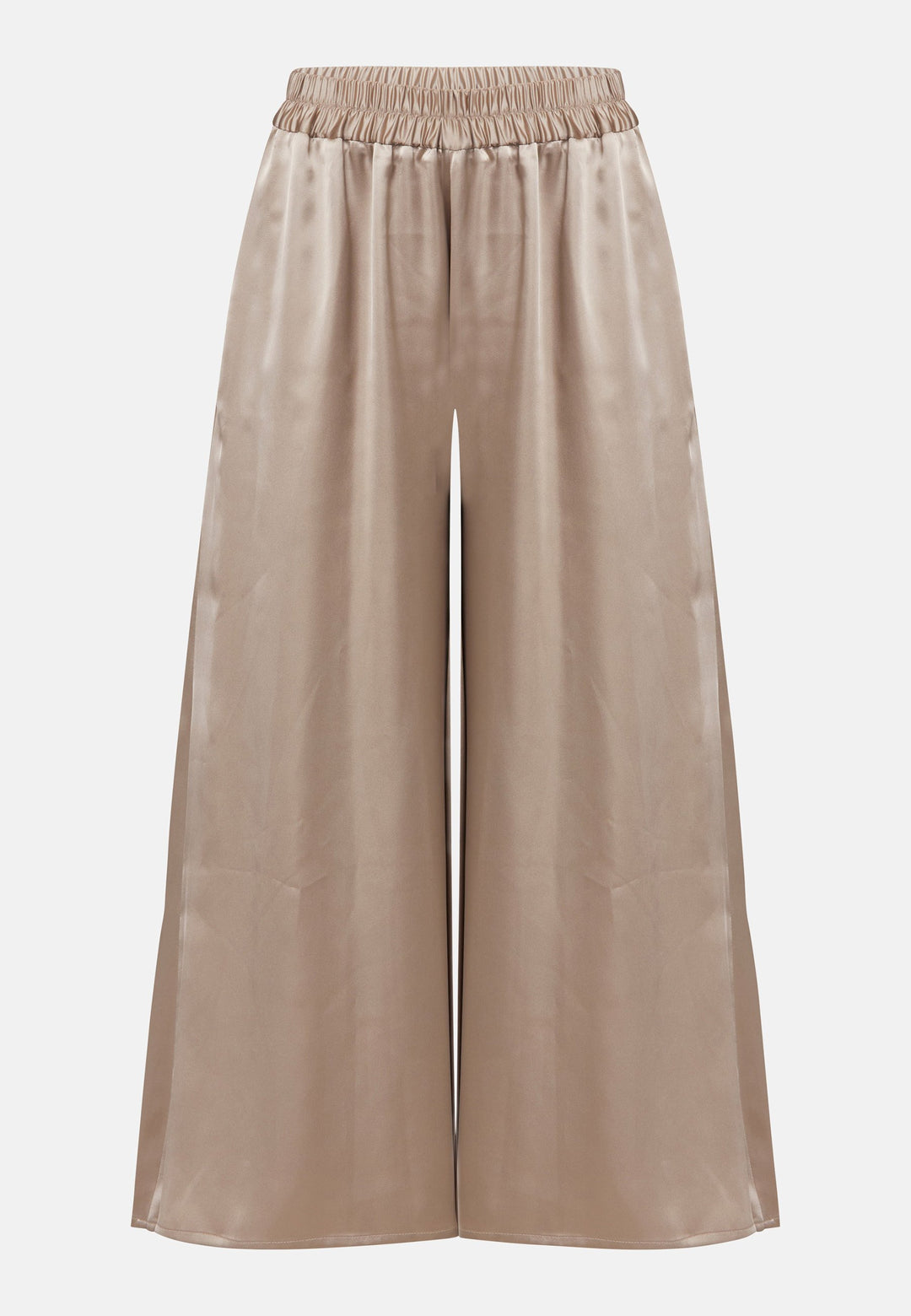 The Imogen Coffee trousers bring chic comfort and versatility to your wardrobe. With a flowing wide leg that elegantly falls to the ankle. These trousers prioritize comfort with an elasticated gathered waistband. Pair this bestselling silhouette with our Berna Coffee top for an elegant co-ord look.