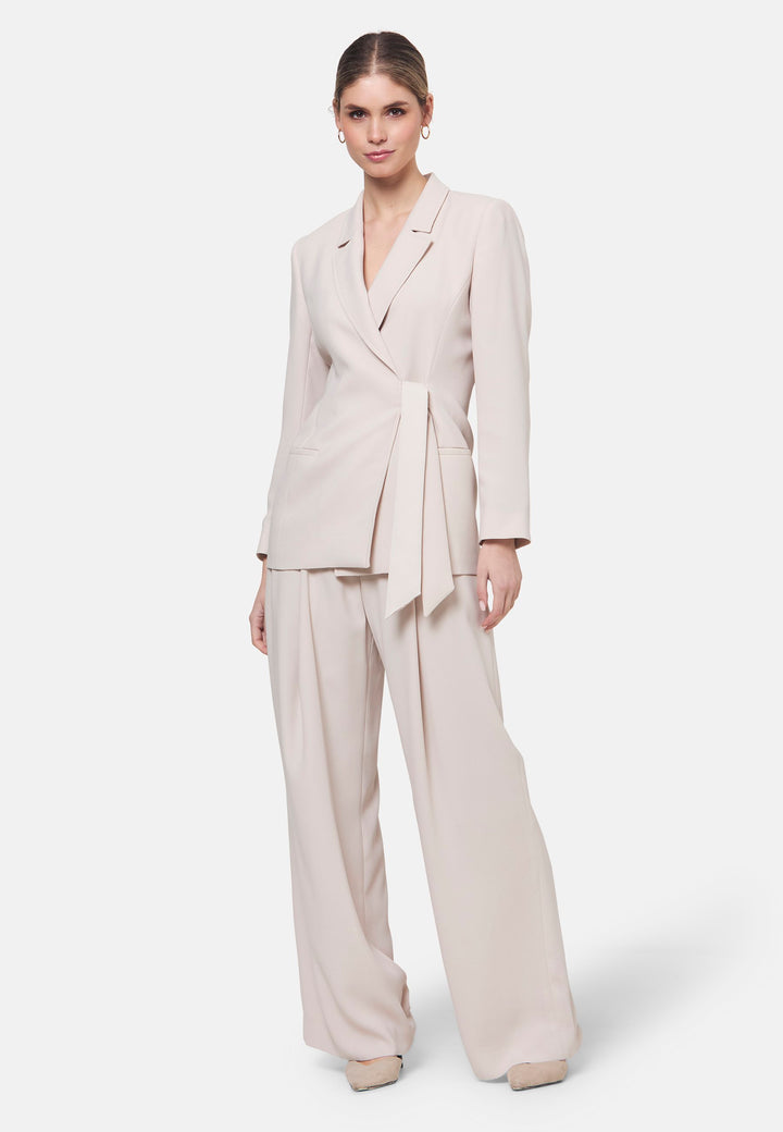 Laura Natural Pearl Tie-Blazer