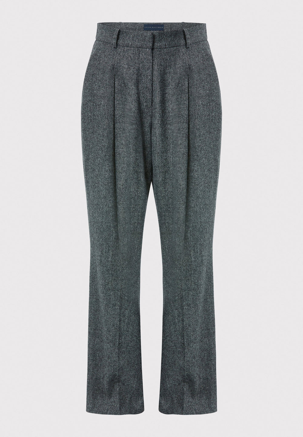 Elevate your wardrobe with these sophisticated charcoal grey trousers, crafted from a soft touch wool blend. Designed for both comfort and style, they feature a relaxed wide-leg fit with a pleated front, offering a timeless and versatile look suitable for both professional and casual settings. Pair the Marlena sleeveless cashmere top and Matching Cassie Jacket, an effortless outfit.  More details: