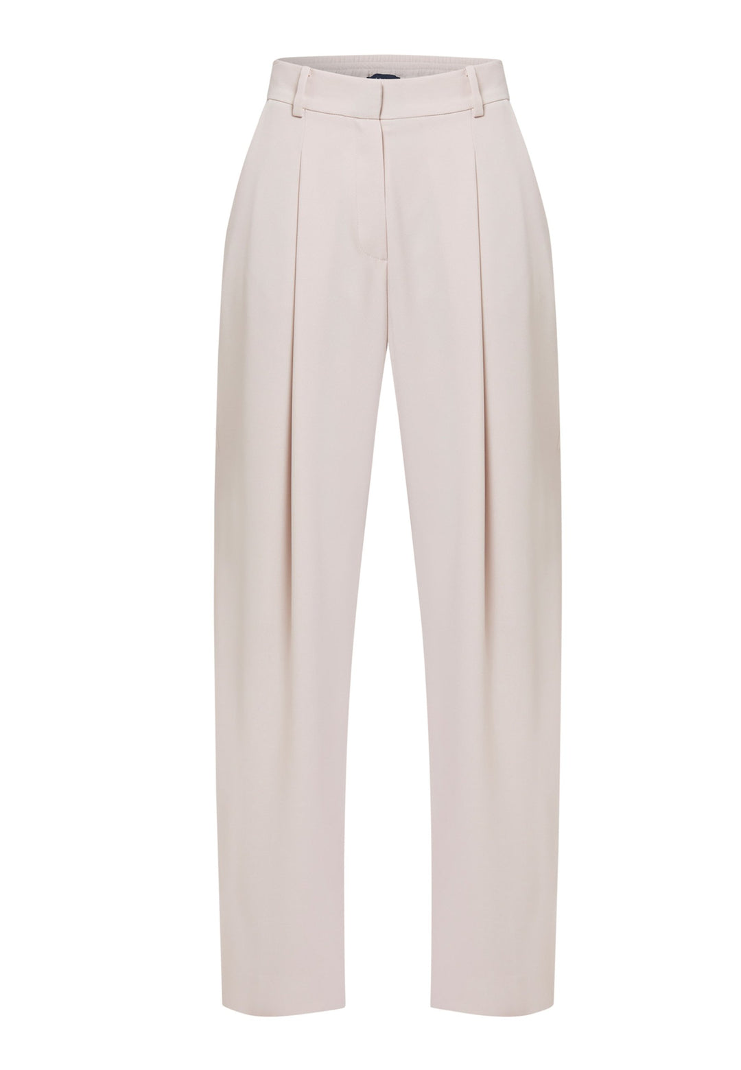 Woman wearing natural pearl pants
