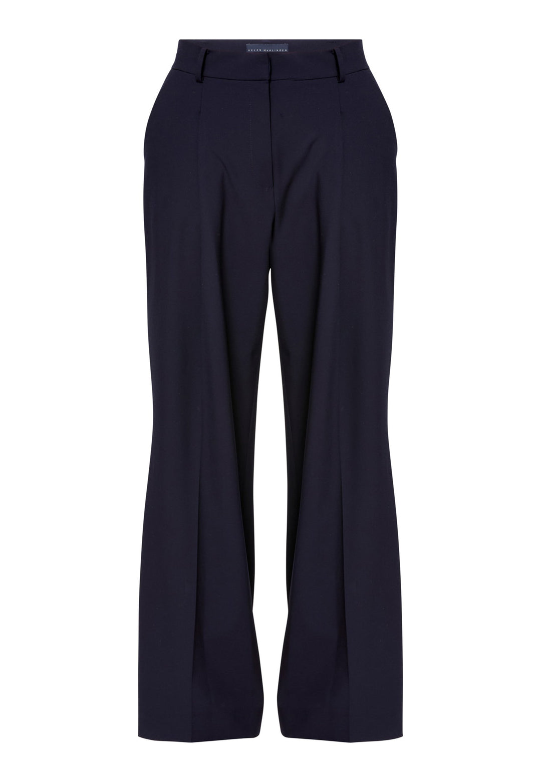 Lyra, the modern wide-leg trouser. Tailored with a natural waist, soft front pleats and sharp pressed creases. Full-length and fluid for an elongating line, with side pockets, belt loops and neat back welt pockets. Wear with the Darcie blazer for the coordinating suit, or dress down with a simple knit.