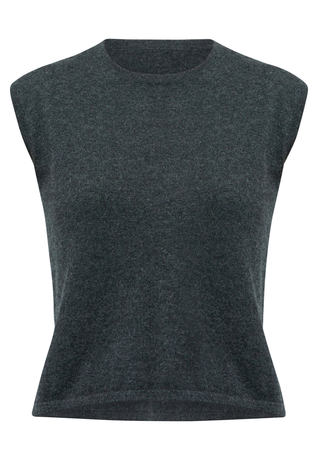 The Marlena Charcoal Grey Cashmere Sweater-Vest is a sleeveless round-neck top that offers versatile styling options. Wear it as a simple underpinning for the matching ballet wrap to complete a coordinated look. Alternatively, layer it as a sweater vest over your favorite crisp white shirts for a stylish and contemporary outfit. Made from luxurious cashmere, the Marlena Sweater-Vest adds an extra layer of comfort and sophistication to your wardrobe.