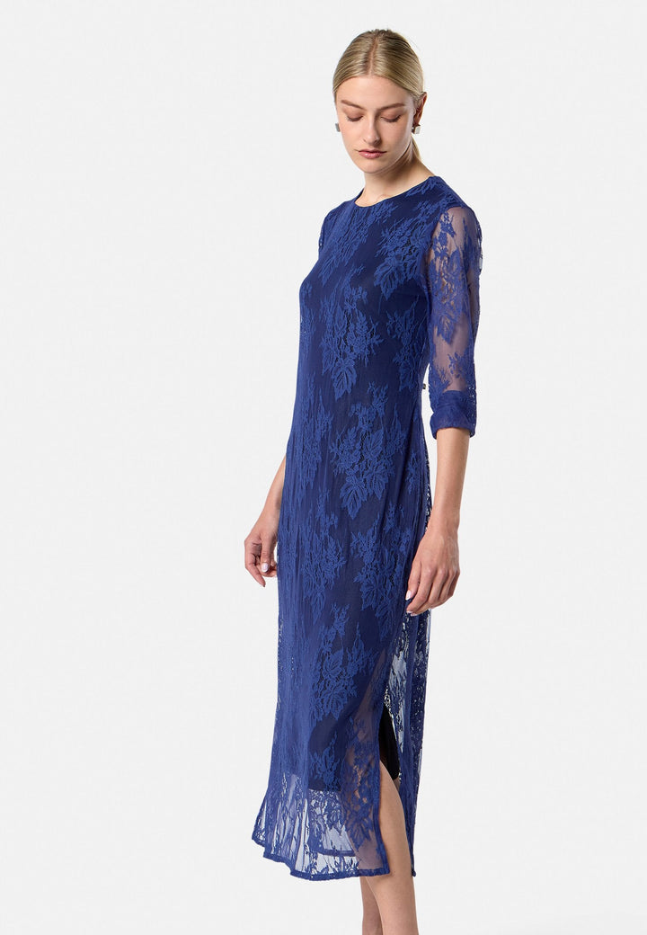 Nova Ink Blue Lace Dress