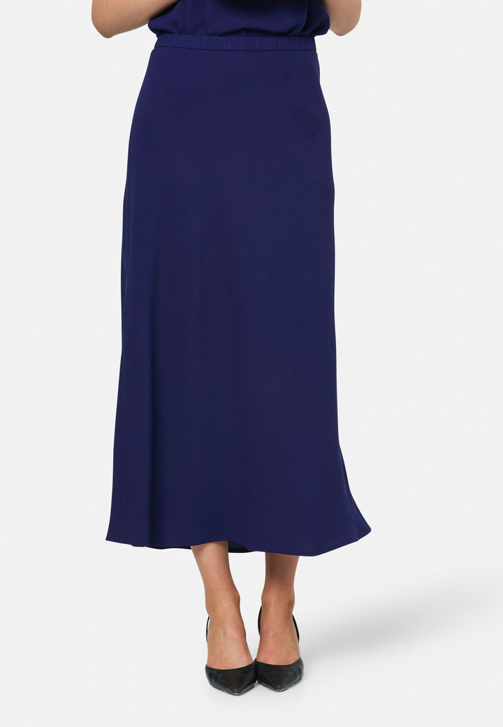model wearing Peyton Ink Blue Skirt