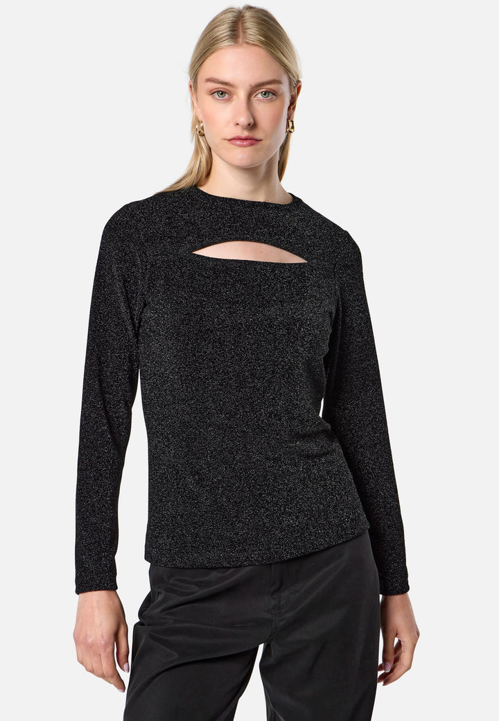 Sienna Black Shimmer Top