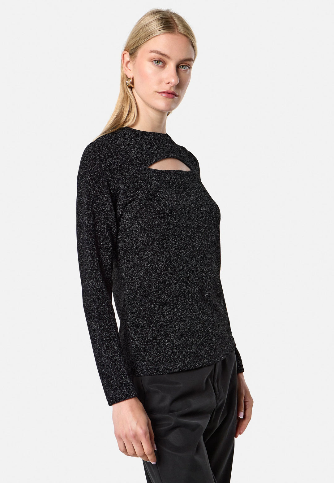 Sienna Black Shimmer Top