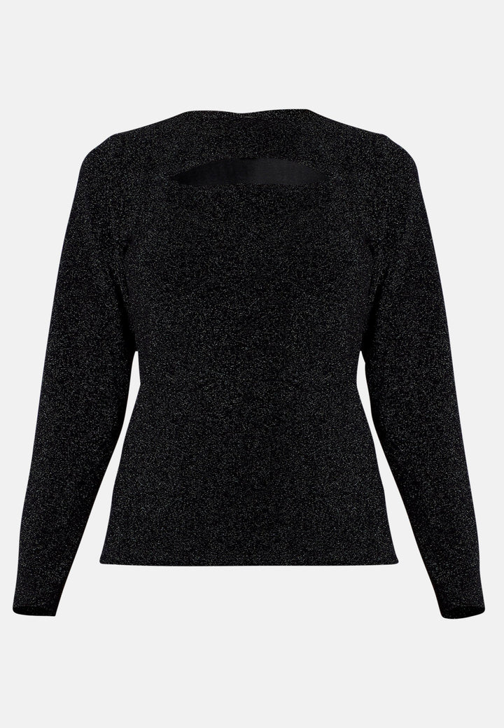 Sienna Black Shimmer Top