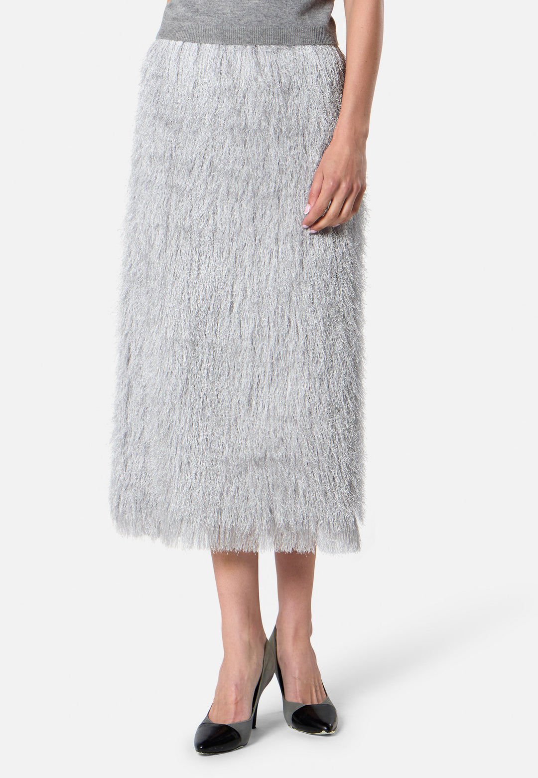 Roz Silver Tassel Skirt