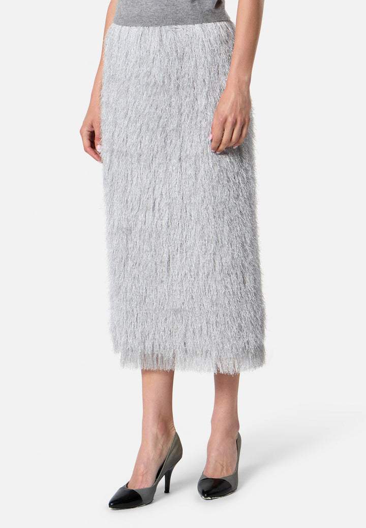 Roz Silver Tassel Skirt