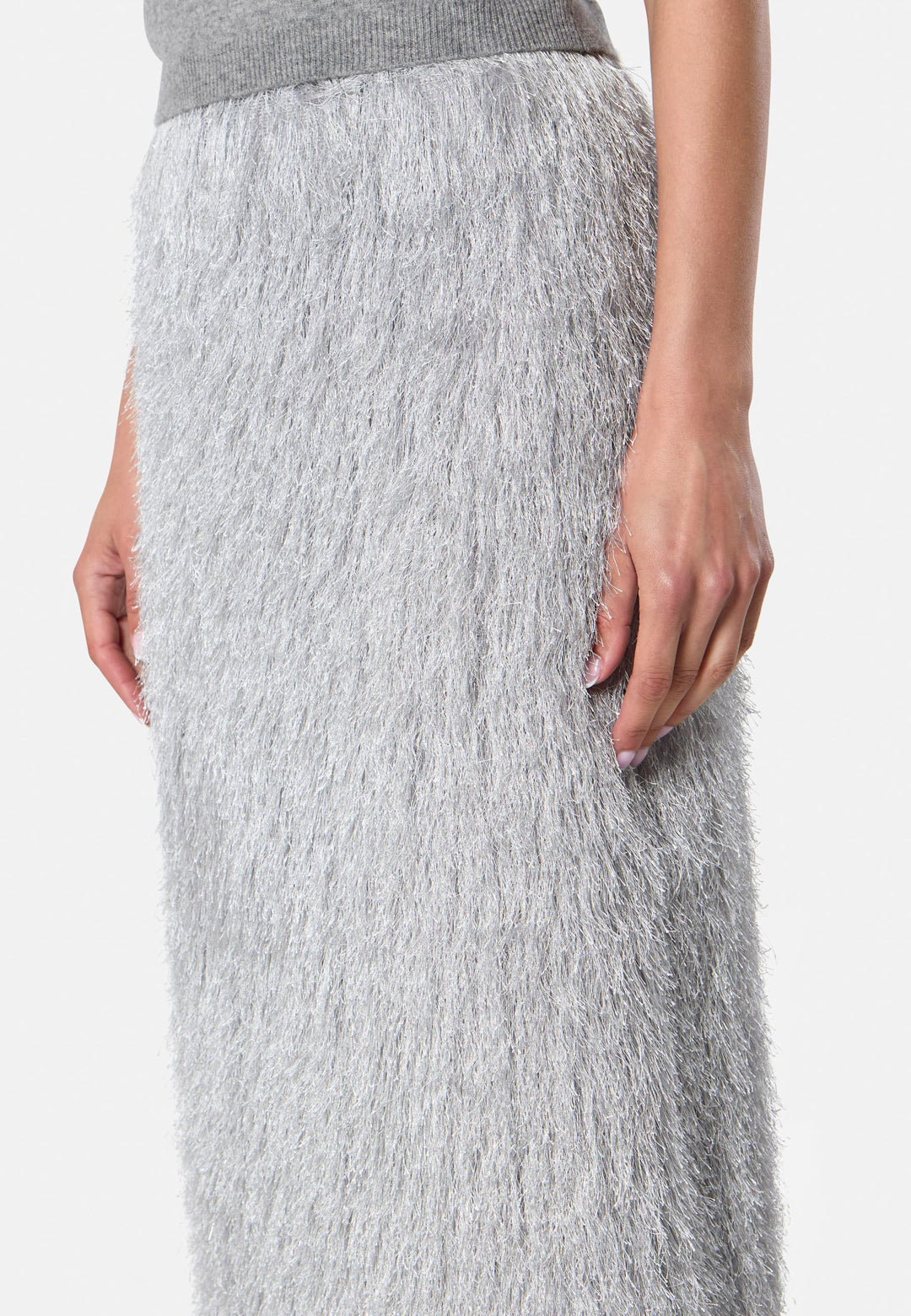 Roz Silver Tassel Skirt