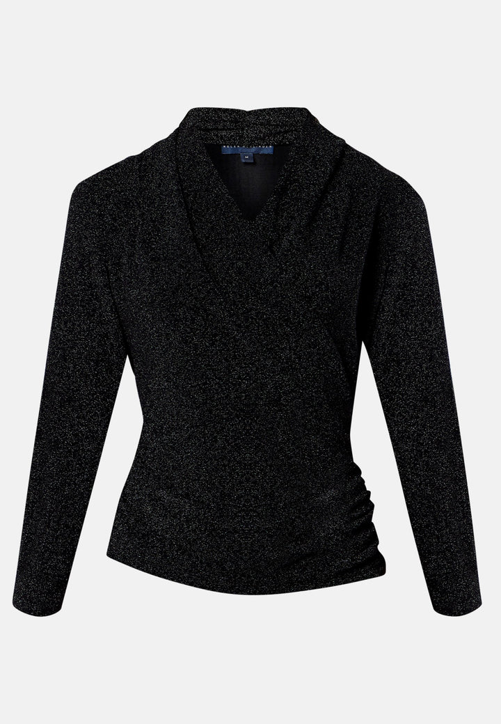Roxanne Black Shimmer Top