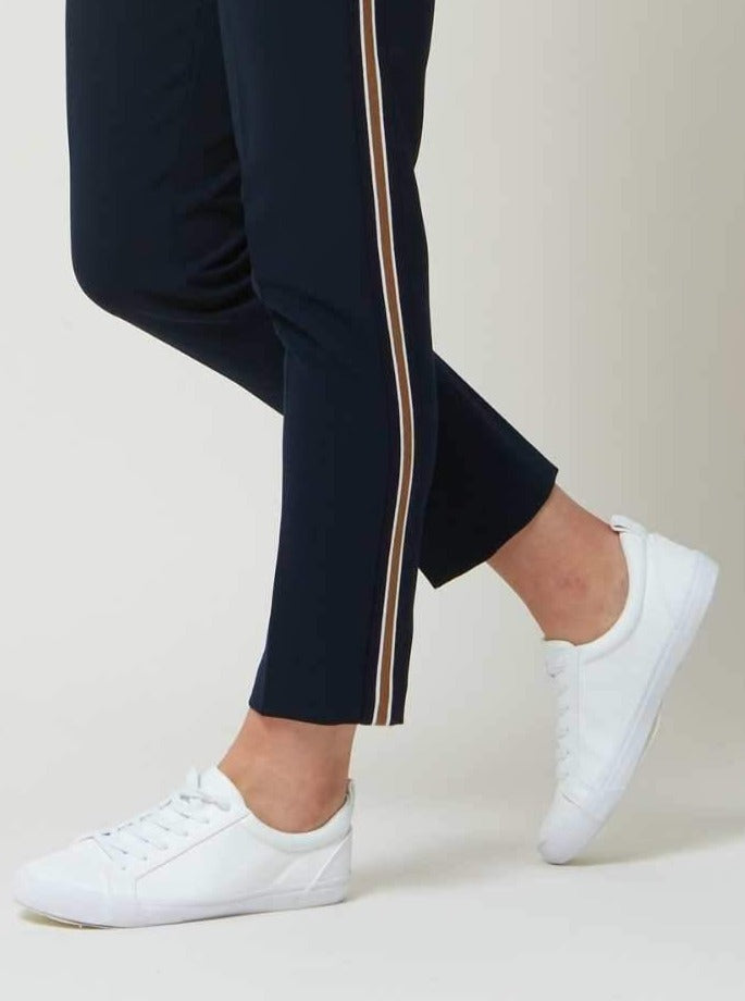 Kim French Navy Stripe Pant