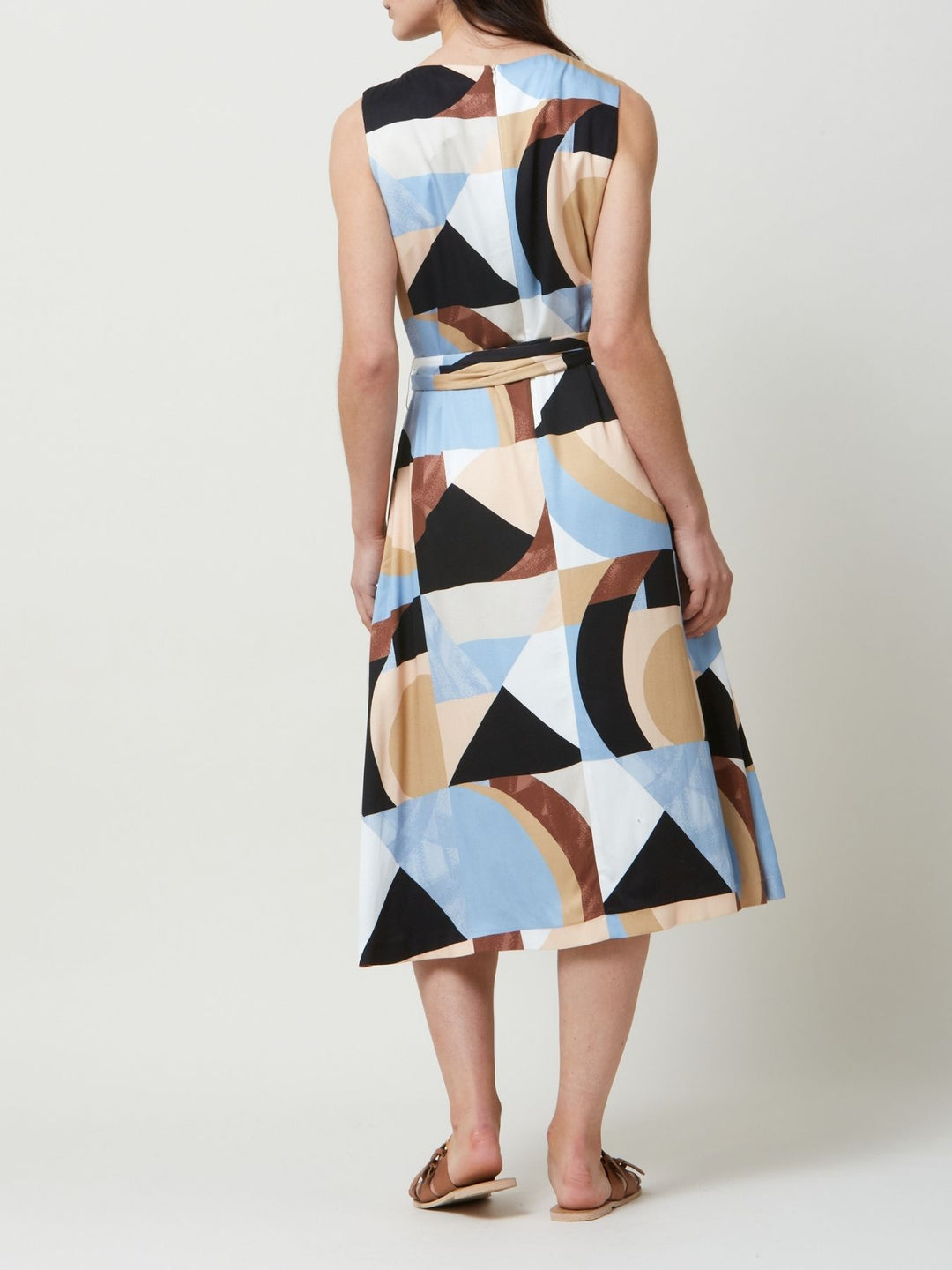 Kat Modern Geo Print Dress