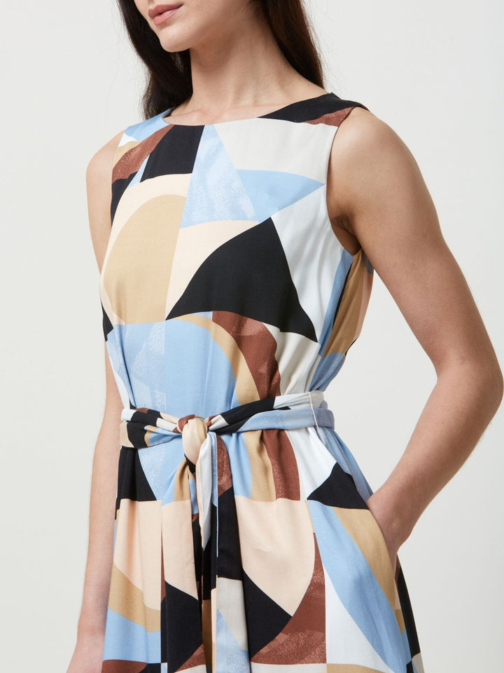 Kat Modern Geo Print Dress