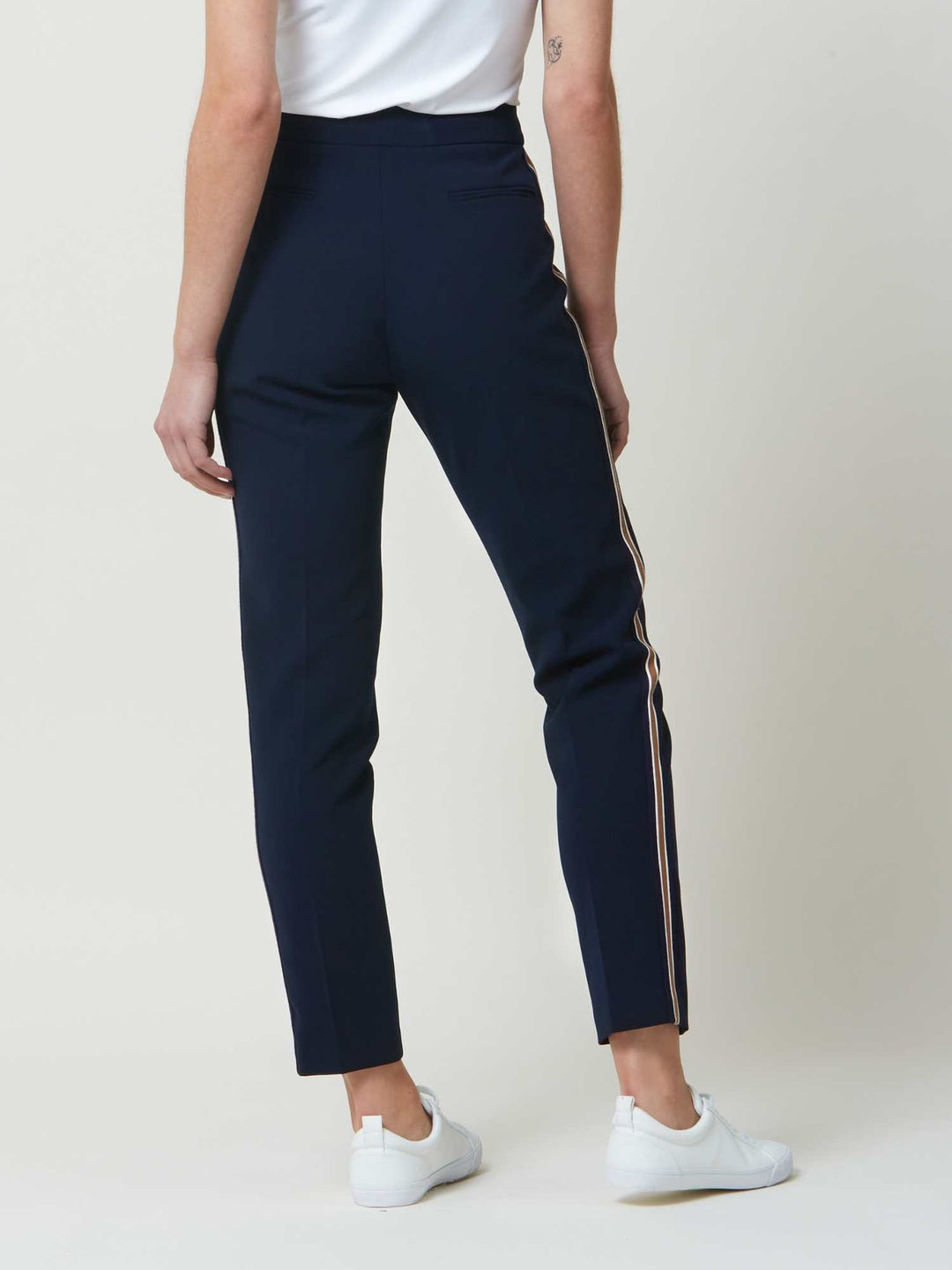 Kim French Navy Stripe Pant