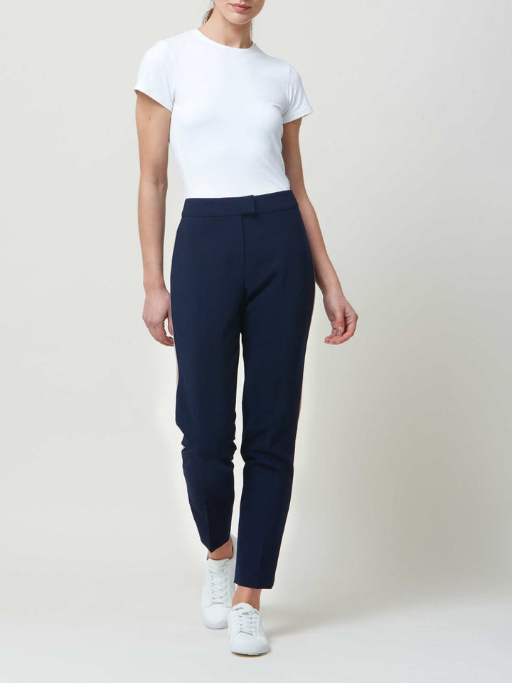 Kim French Navy Stripe Pant