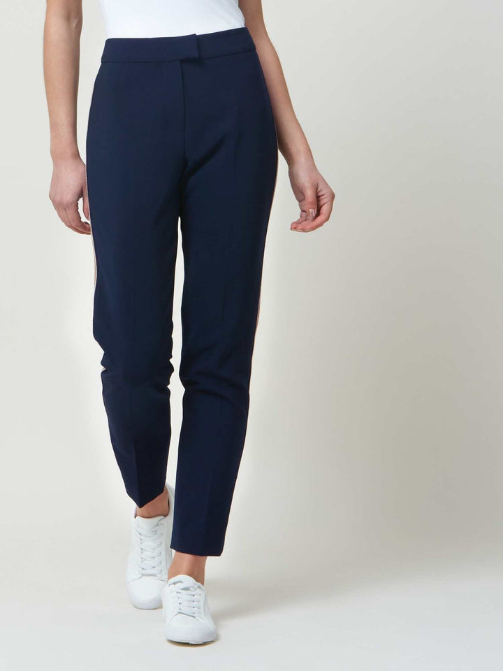 Kim French Navy Stripe Pant