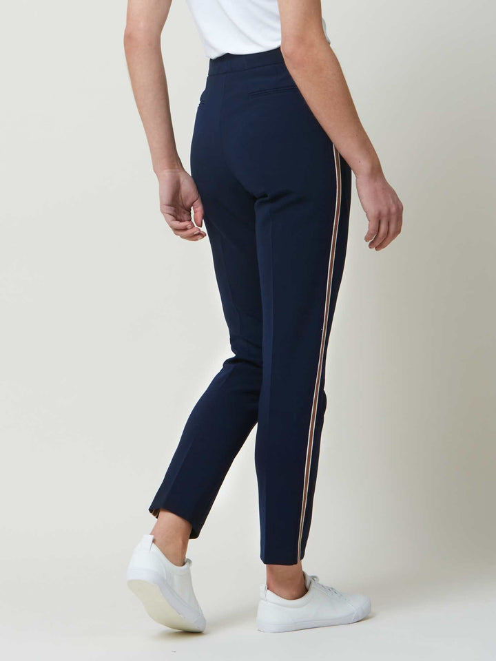 Kim French Navy Stripe Pant