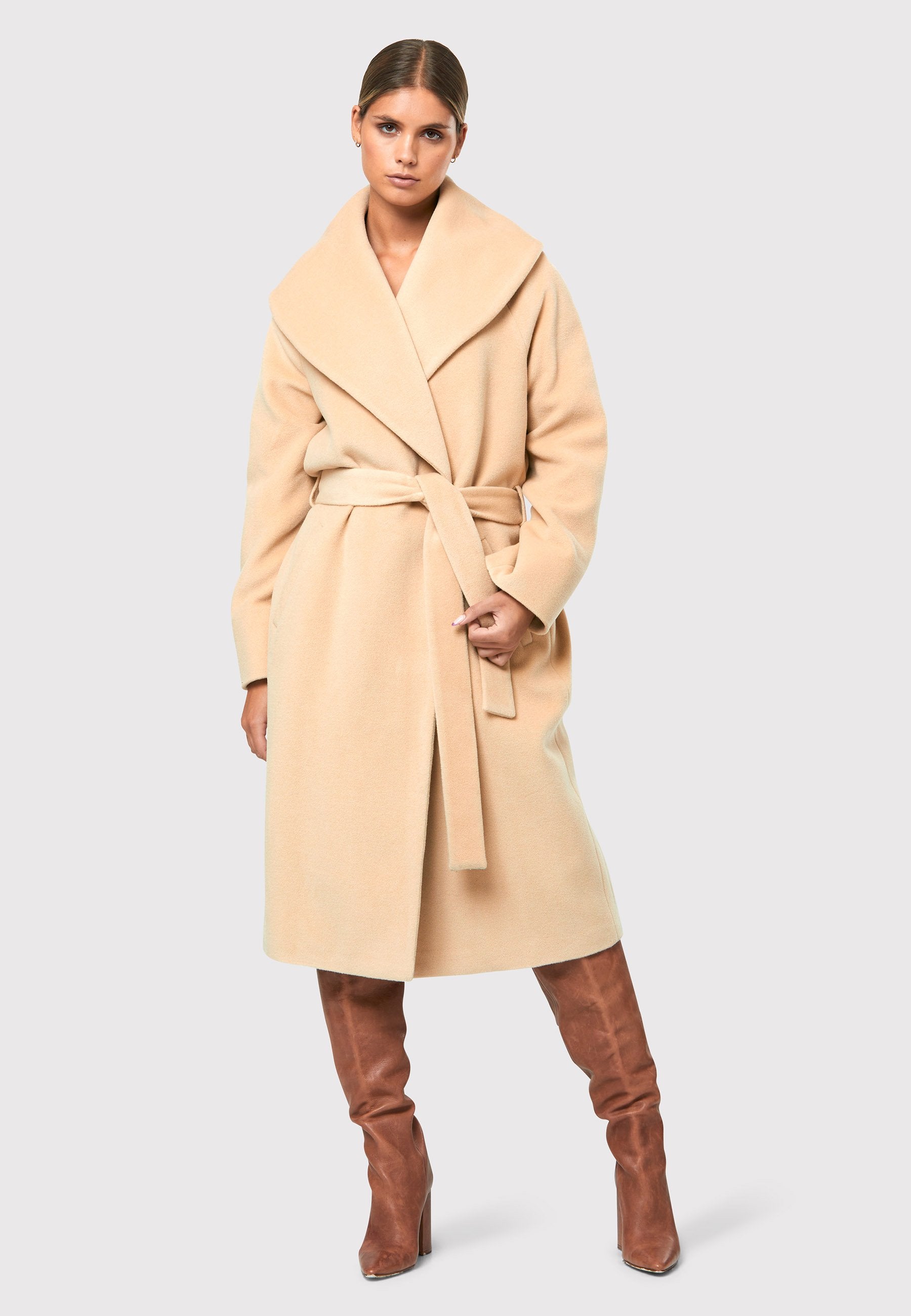 Witchery luxe hot sale wrap coat