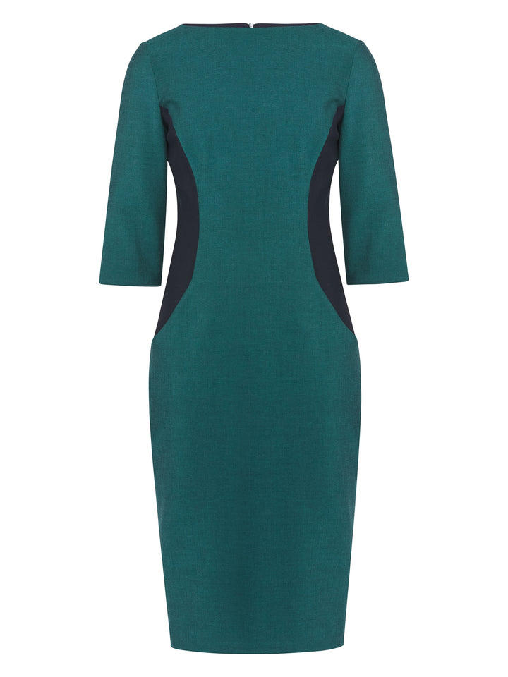 Vivienne Navy Teal Dress