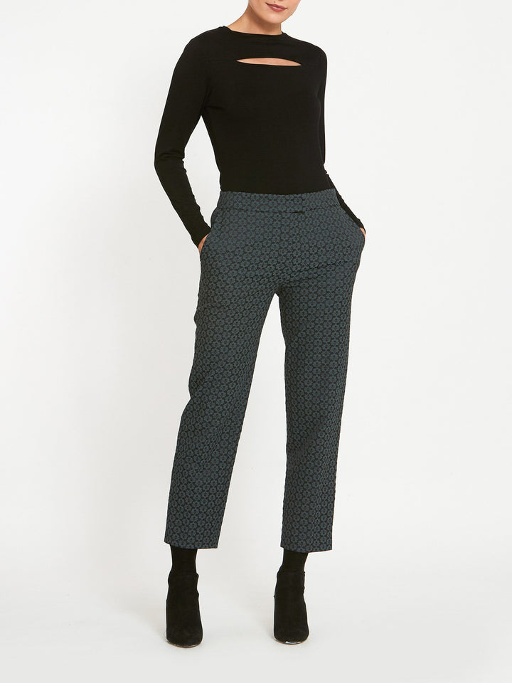 Jill Grey Jacquard Pants