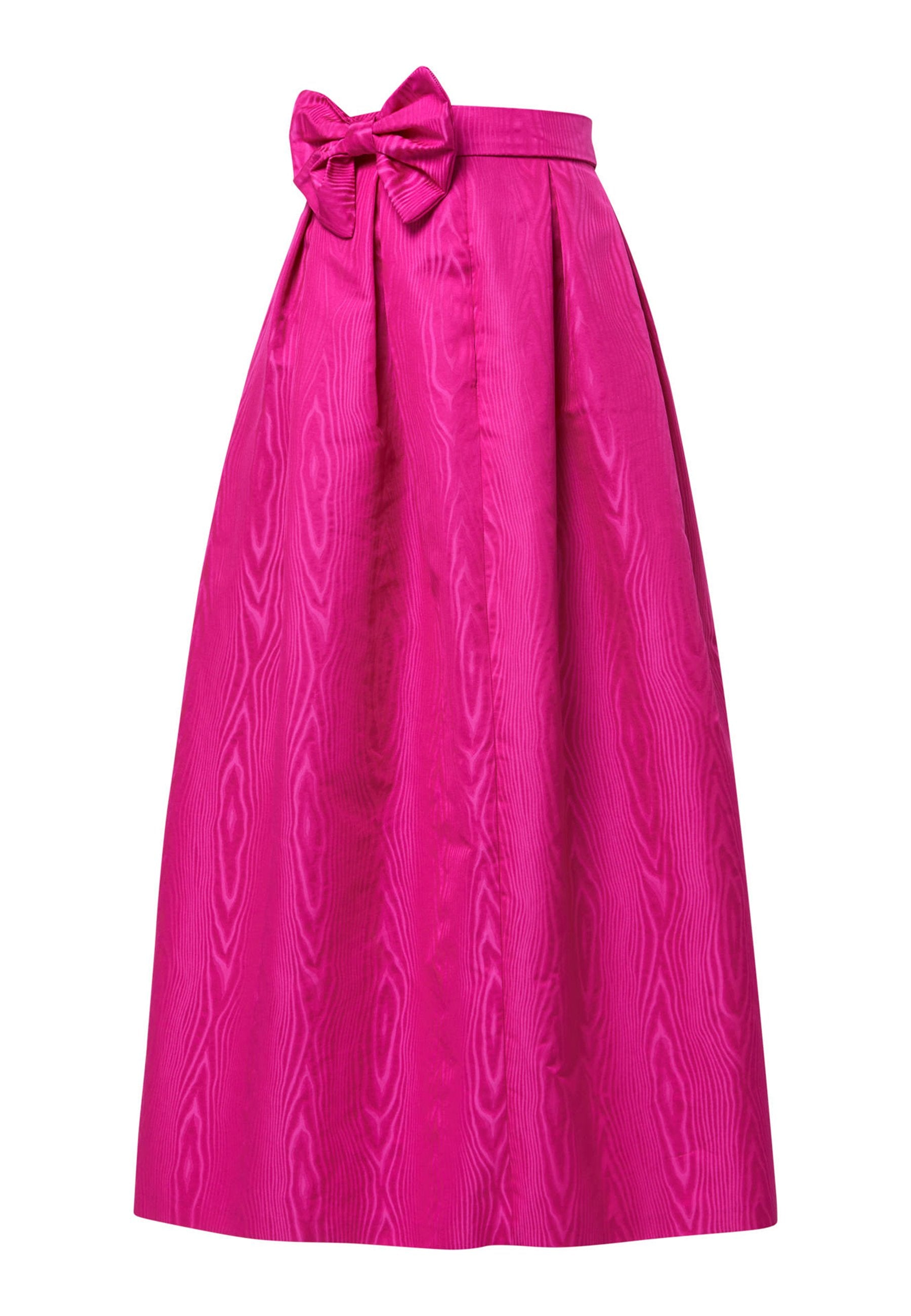 Pink pleated shop skirt 50s