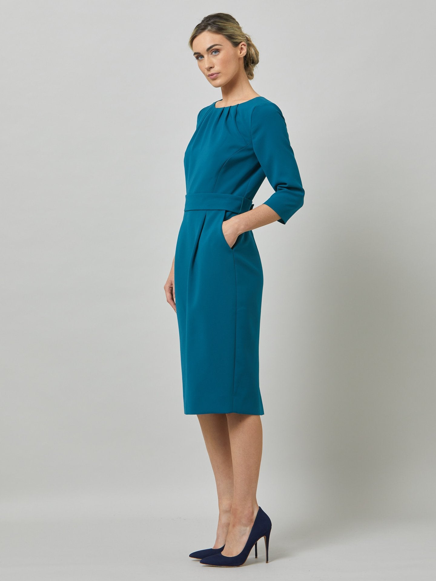 Womens teal deals dress