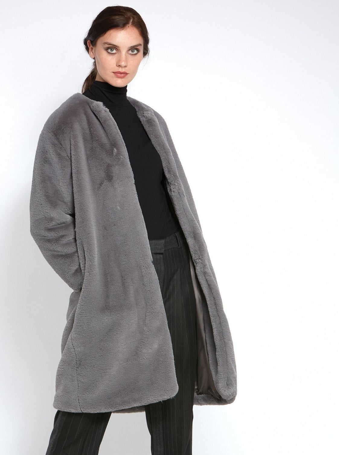 Long on sale pile coats